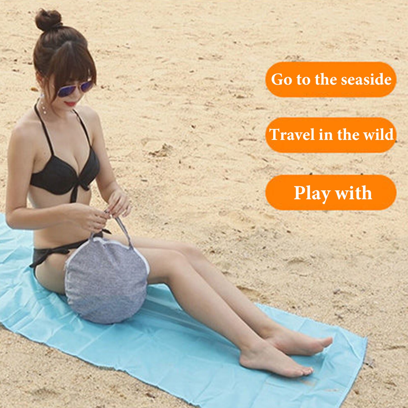 Cheap Goat Tents Portable Head Tent Beach Sun Shelters Mini Sunbathing Head Tent Windproof Sand Proof Canopy Headrest Portable Pop Up Shade Tents   